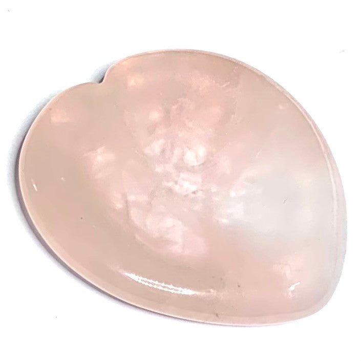 Rose Quartz Hand Carved Heart Worry Stones-40mm Avg. (NC4372)