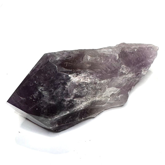 One of a Kind Bahai Amethyst Partially Polished Point-4 1/2 x 1 1/2"-NC7160
