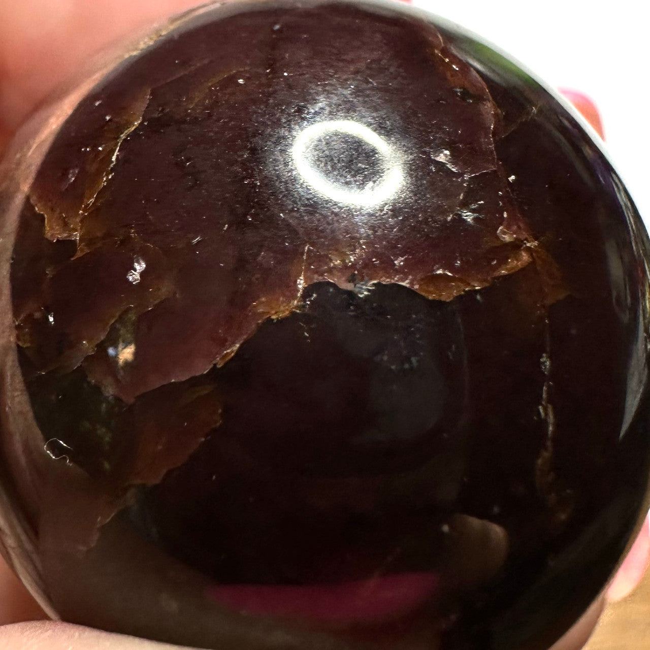 One of a Kind Star Garnet Sphere-1 1/4"-NC5799 (NC5799)