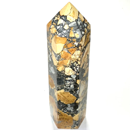 One of a Kind Maligano Jasper Stone Tower-6 1/4 x 1 3/4"-NC7164