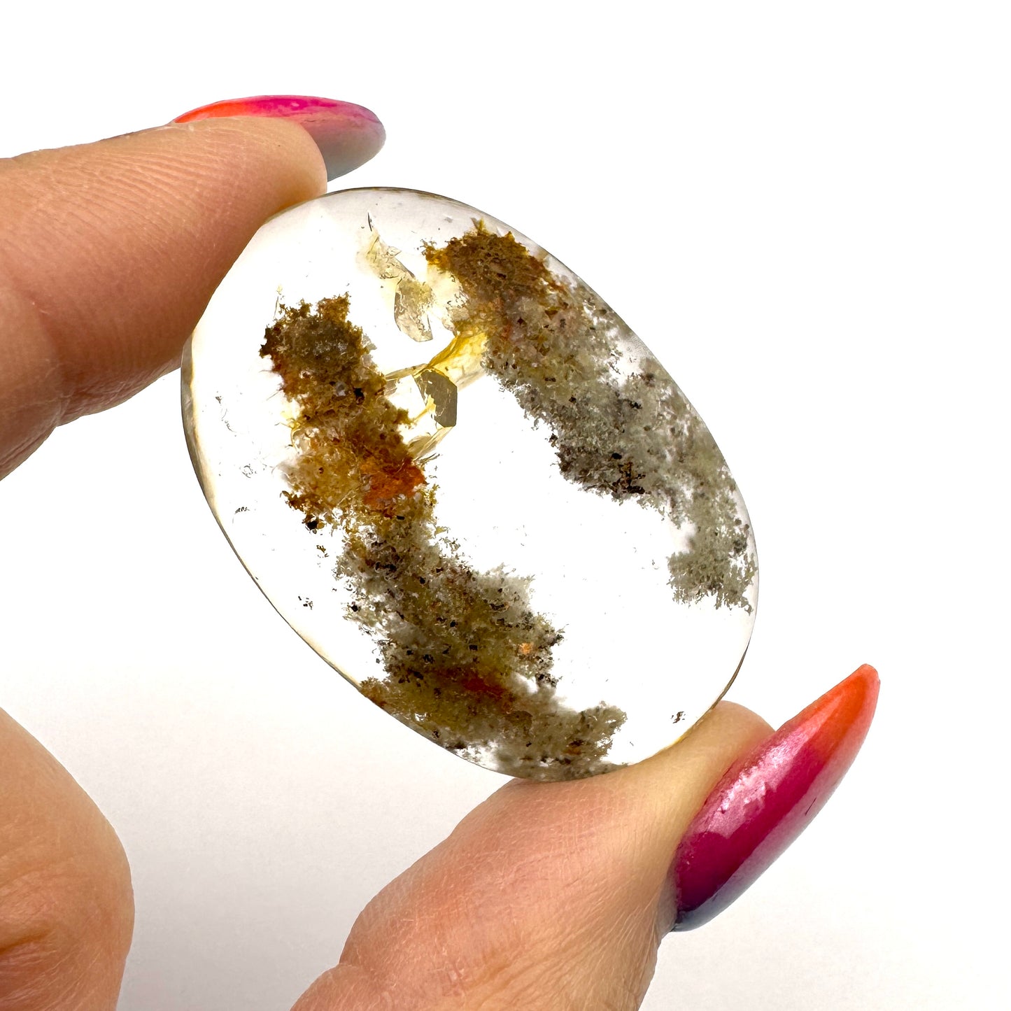 High Quality Lodolite Cabochon 27 x 39 x 10mm- CAB7654