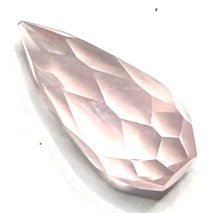 Rose Quartz Faceted Briolettes-22 x 10mm Avg.-NC7190