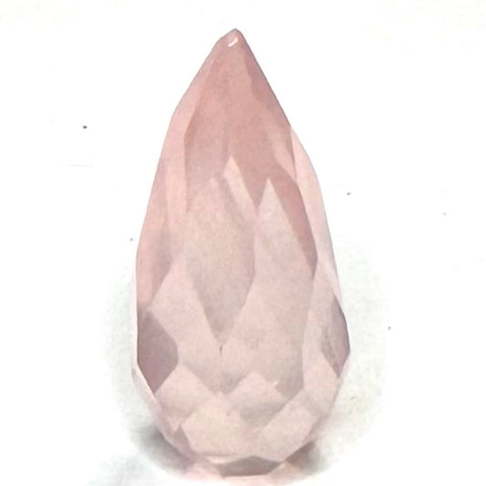 Rose Quartz Faceted Briolettes-22 x 10mm Avg.-NC7190