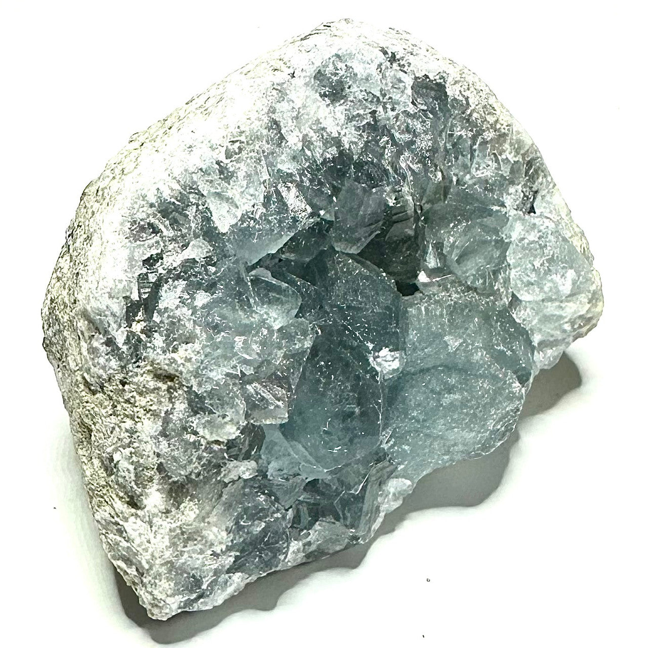 One of a Kind Blue Celestite with Rainbow Inclusions Crystal Cluster-3 x 2"-NC5861 (NC5861)