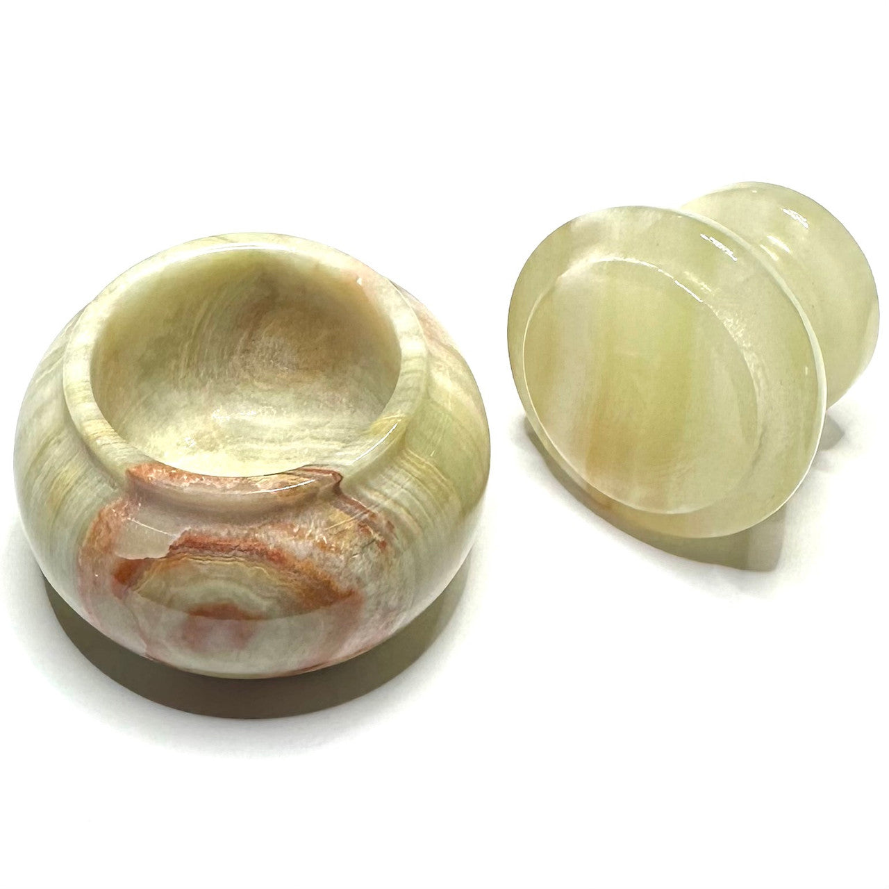 One of a Kind Carved Onyx Jar-2 x 1 1/4"-NC5863 (NC5863)