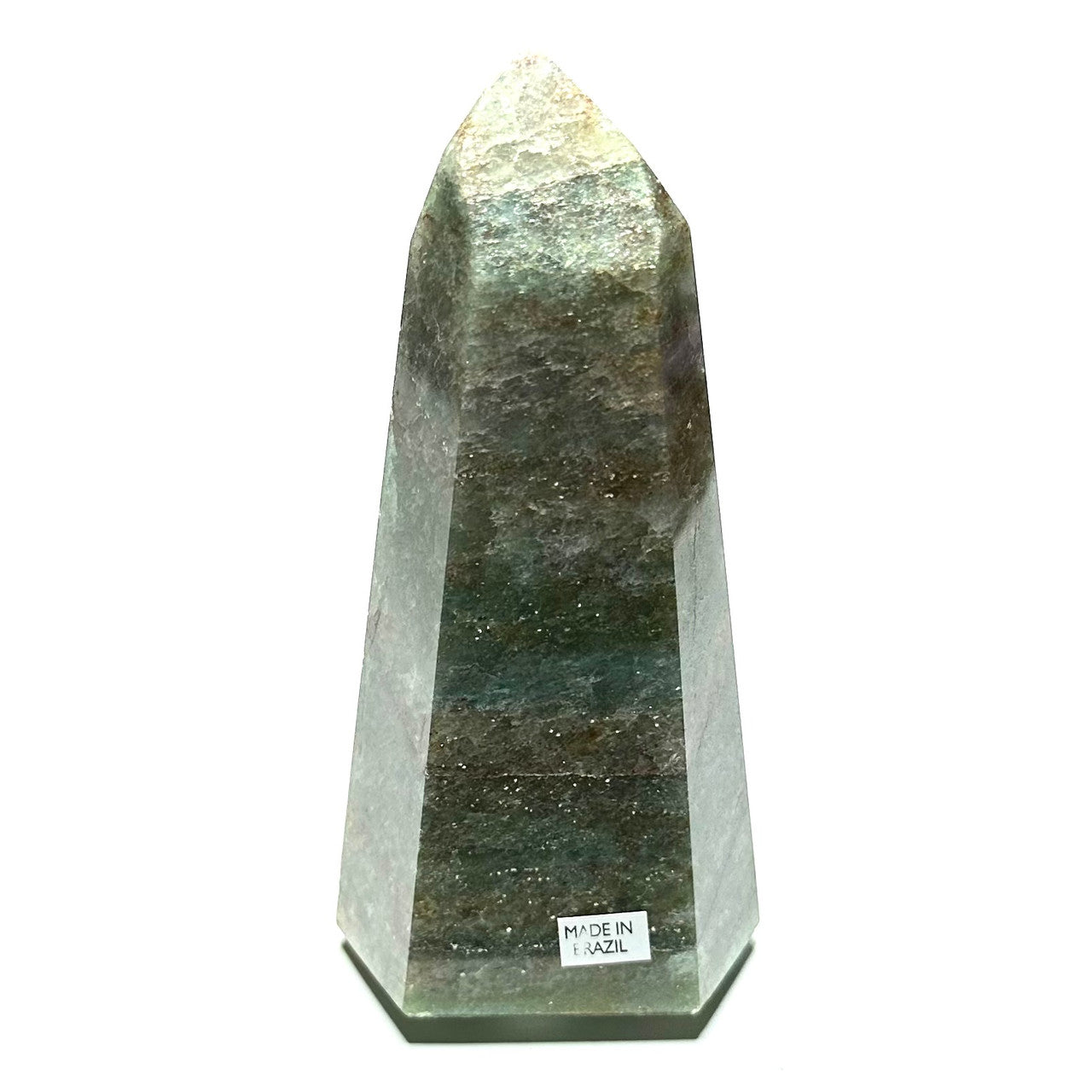 One of a Kind Green Aventurine with Mica Tower Stone-4 1/4 x 2" (NC5883)