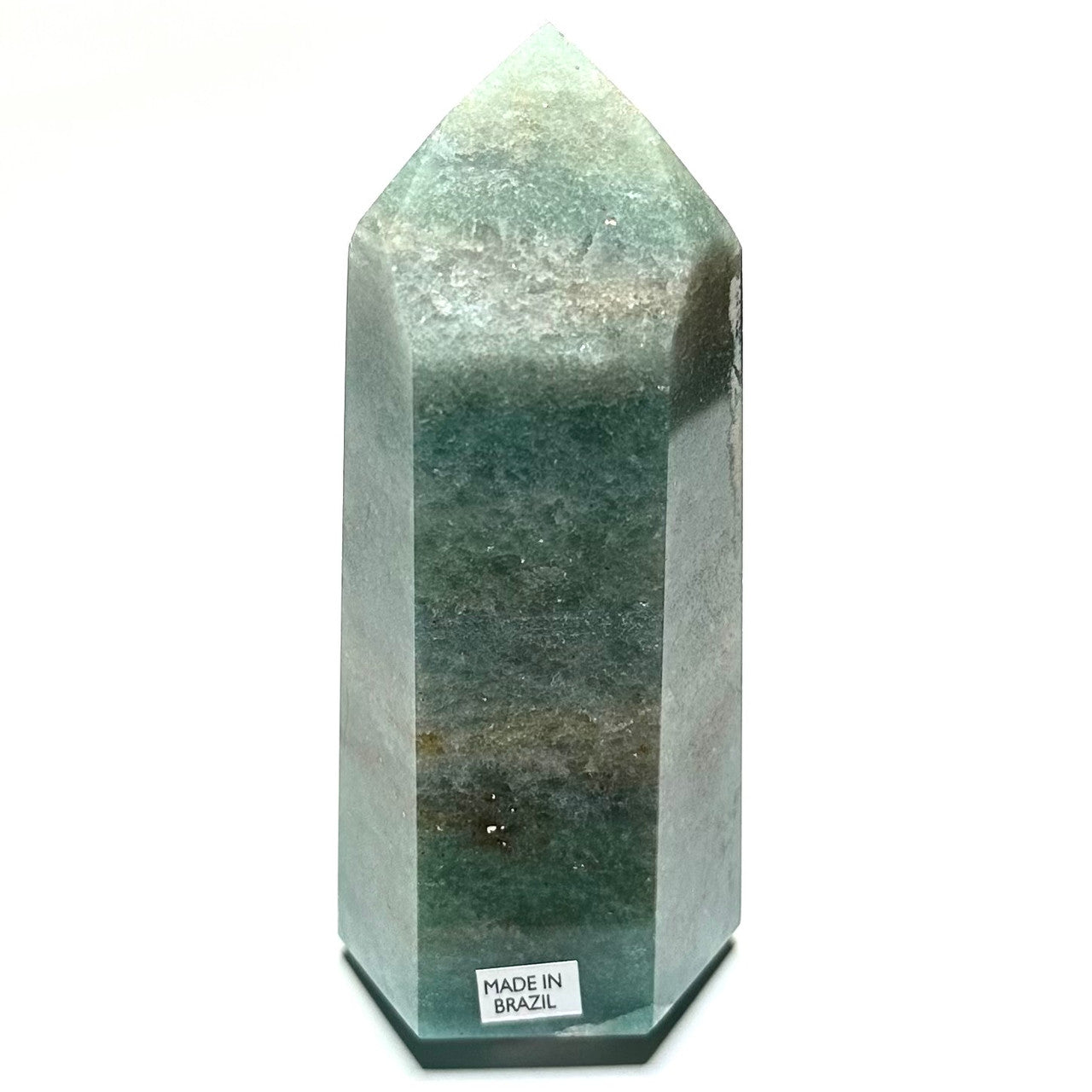 One of a Kind Green Aventurine with Mica Tower Stone-3 3/4 x 1 3/4" (NC5884)