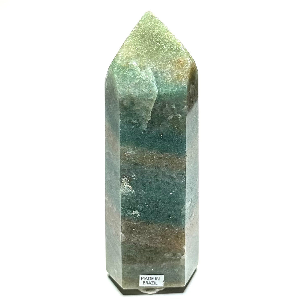 One of a Kind Green Aventurine with Mica Tower Stone-4 1/2 x 1 1/2" (NC5888)