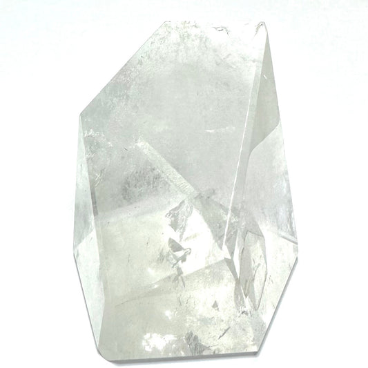 One of a Kind Manifestation Quartz Crystal with Rainbow Inclusions Tower Stone-2 x 2 1/4"-NC7215