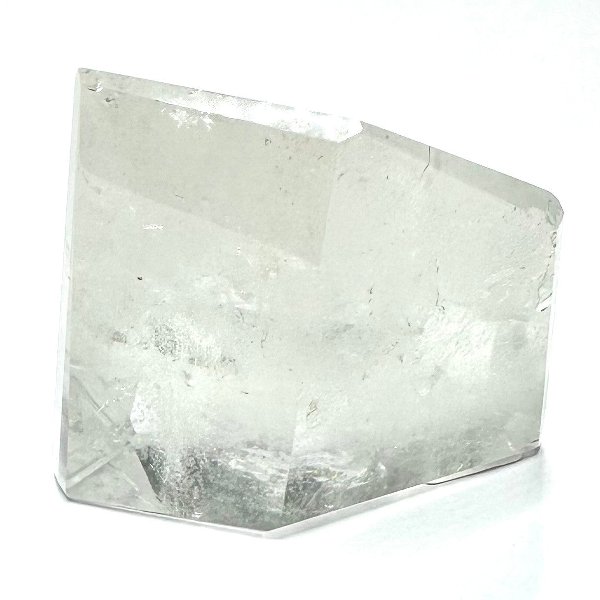 One of a Kind Manifestation Quartz Crystal with Rainbow Inclusions Tower Stone-2 x 2 1/4"-NC7215