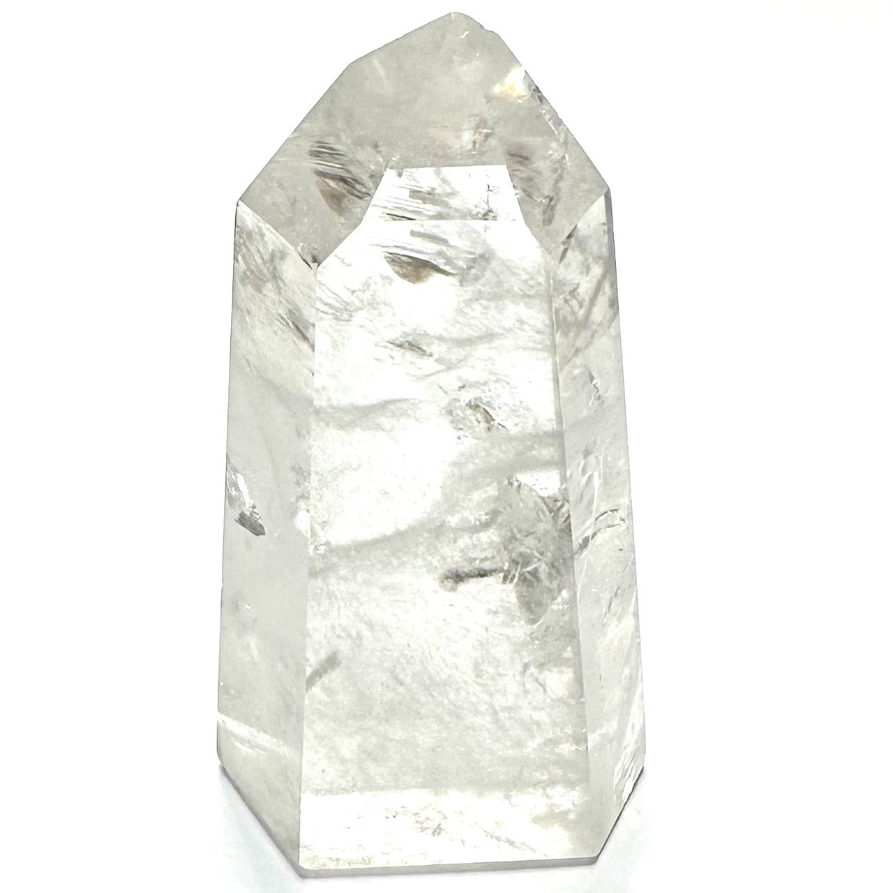 One of a Kind Quartz Crystal with Rainbow Inclusions Stone Tower-4 1/2 x 2"-NC7218