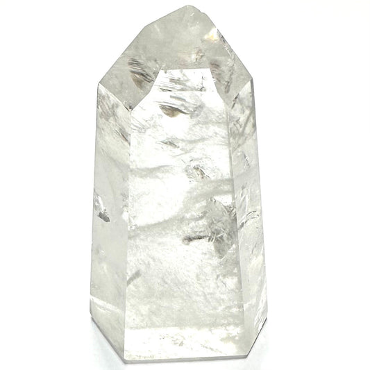 One of a Kind Quartz Crystal with Rainbow Inclusions Stone Tower-4 1/2 x 2"-NC7218