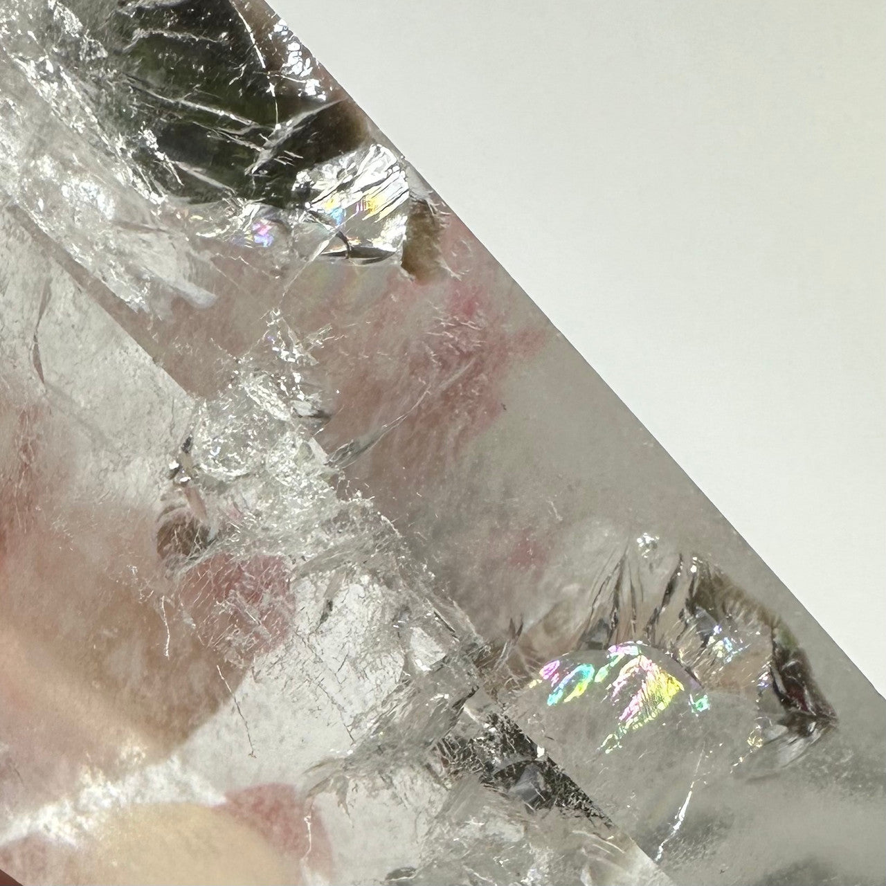 One of a Kind Quartz Crystal with Rainbow Inclusions Stone Tower-4 1/2 x 2"-NC7218