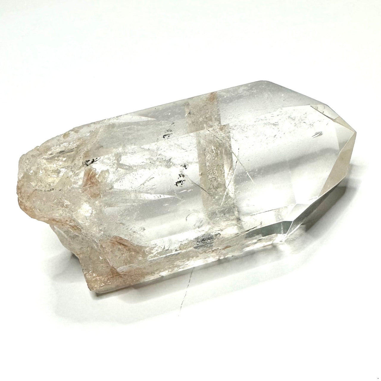 One of a Kind Garden Quartz with Rainbow Inclusions Partially Polished Terminated Point-2 1/2 x 1 1/4"-NC7221