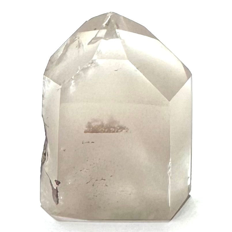 One of a Kind White Amphibole in Quartz Crystal Mini Tower-1 1/4 x 1-NC7236