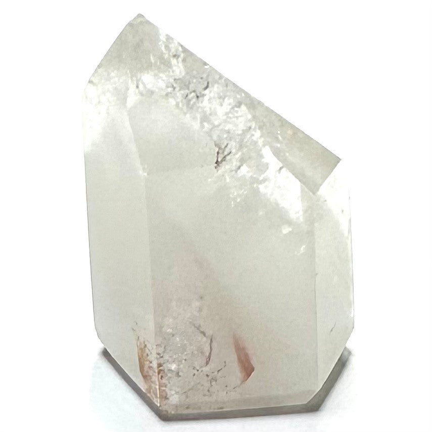 One of a Kind White Amphibole in Quartz Crystal Mini Tower-1 1/2 x 1"-NC7239