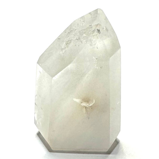 One of a Kind White Amphibole in Quartz Crystal Mini Tower-1 1/2 x 1"-NC7239