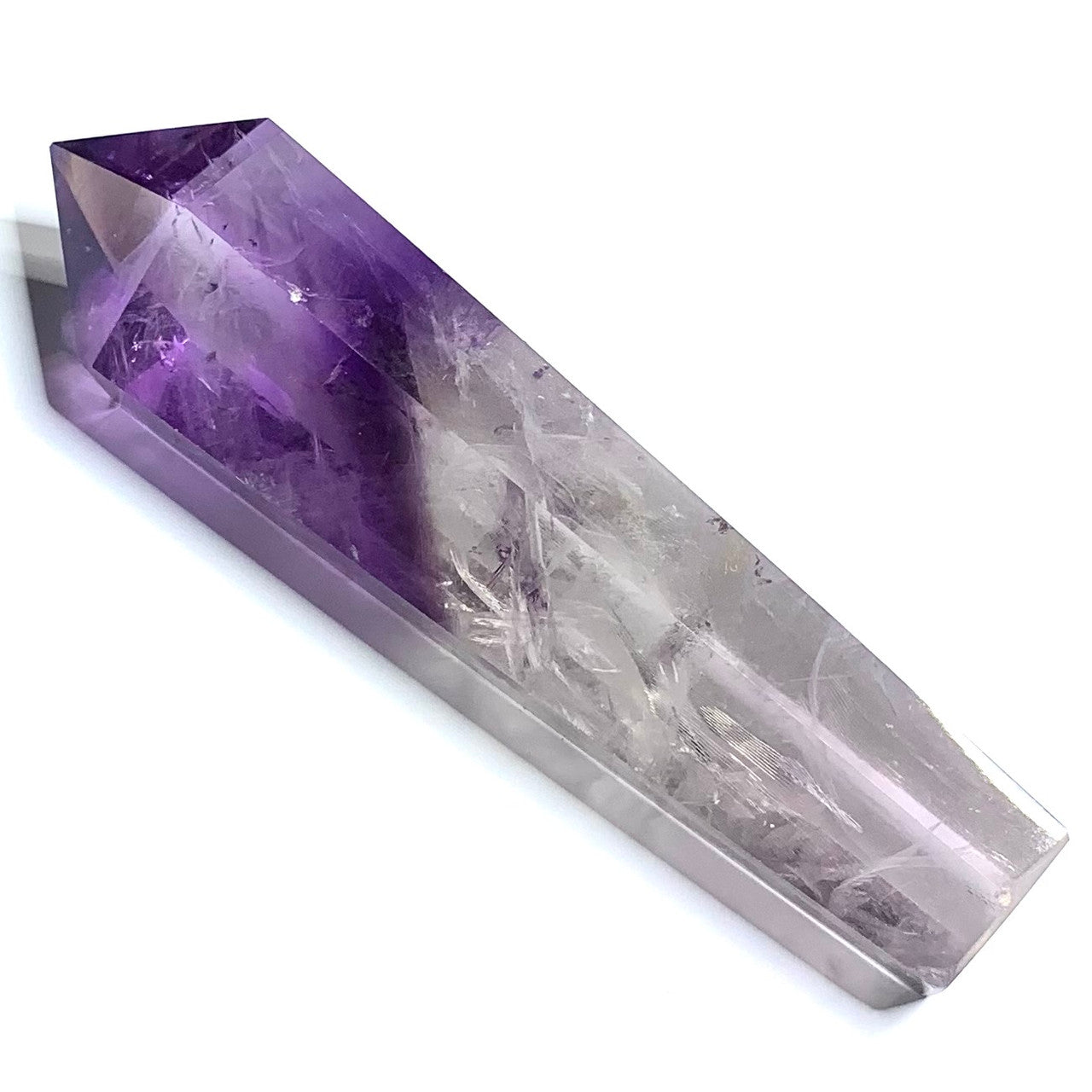 One of a Kind Amethyst Polished Point-3 1/4 x 3/4" (NC4492)
