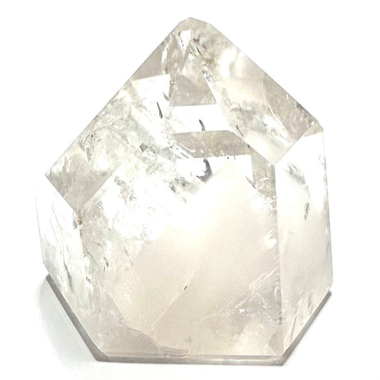 One of a Kind White Amphibole in Quartz Crystal Mini Tower-1 3/4 x 1 3/4"-NC7242