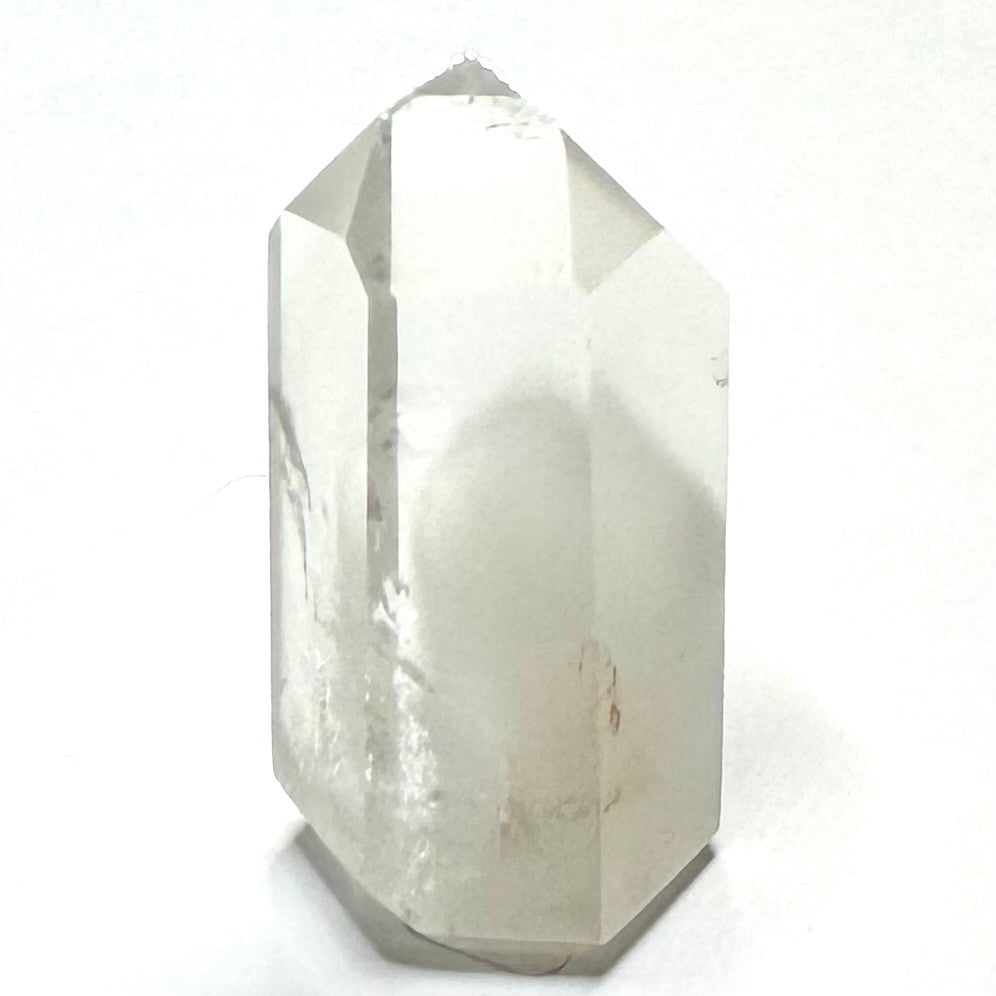 One of a Kind White Amphibole in Quartz Crystal Mini Tower-1 1/2 x 3/4"-NC7244