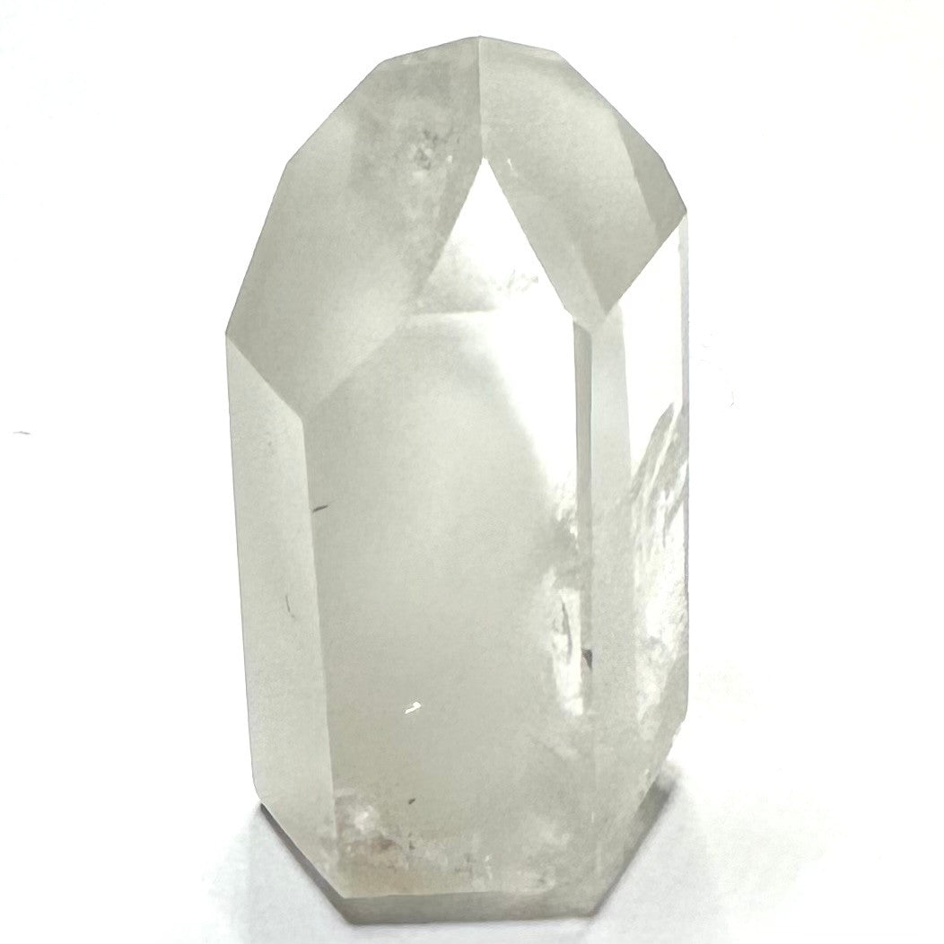One of a Kind White Amphibole in Quartz Crystal Mini Tower-1 1/2 x 3/4"-NC7244