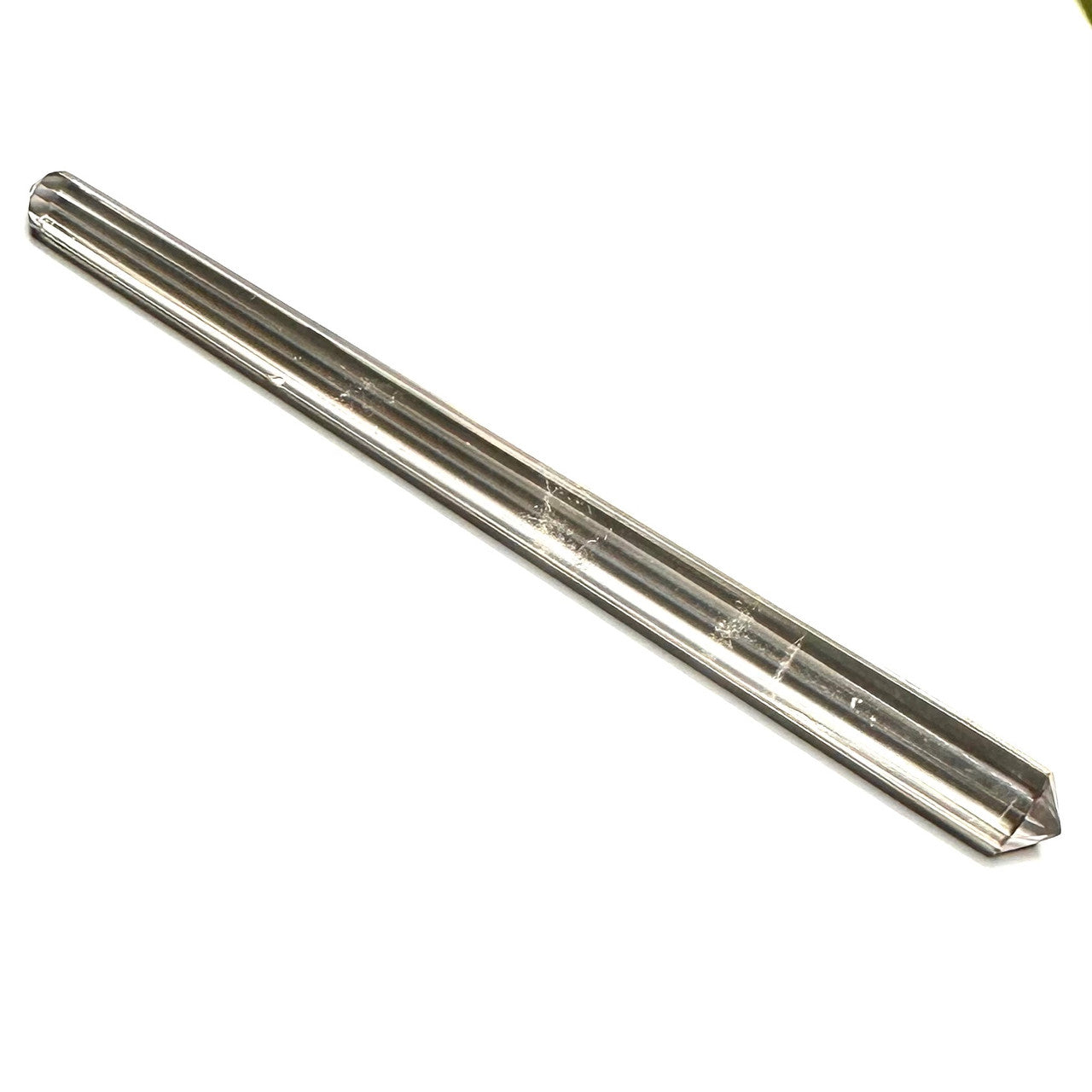 One of a Kind Faceted Smokey Quartz Crystal Double Terminated Vogel Point-4 1/4 x 1/4"-NC7254