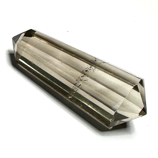 One of a Kind Faceted Smokey Quartz Crystal Double Terminated Vogel Point-1 3/4 x 1/2"-NC7264