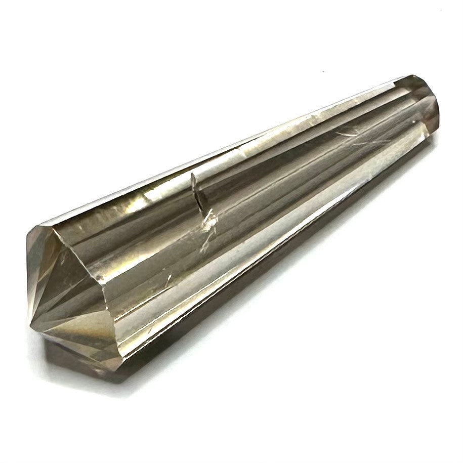 Faceted Smokey Quartz Crystal Double Terminated Vogel Points-2 x 1/2"-NC7267