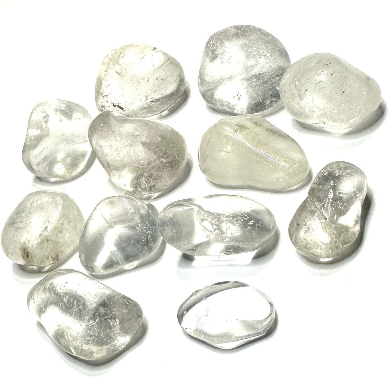 Quartz Crystal Tumbled and Polished Pocket Stones-20-34mm
