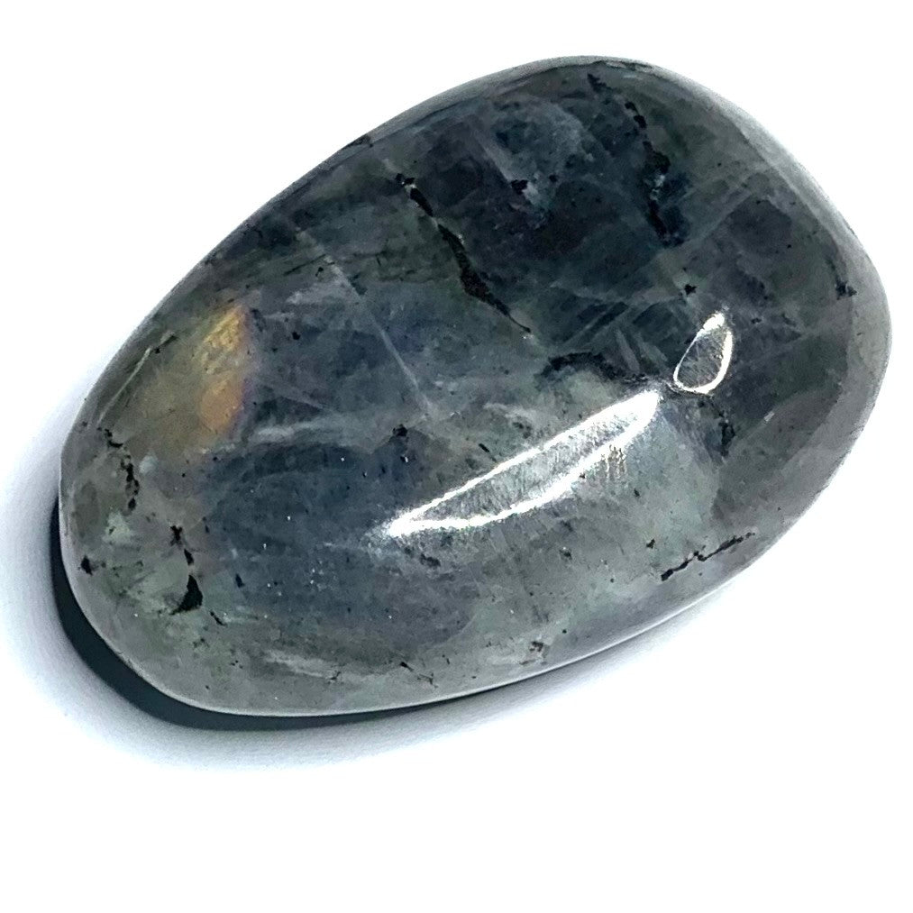 One of a Kind Labradorite Palm Stone-2 1/4 x 1 1/4"