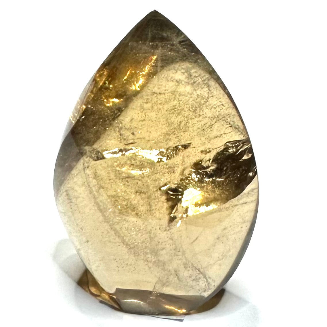 Citrine with Rainbow Inclusions  Flame Tower-2 x 1 1/4"-NC7273