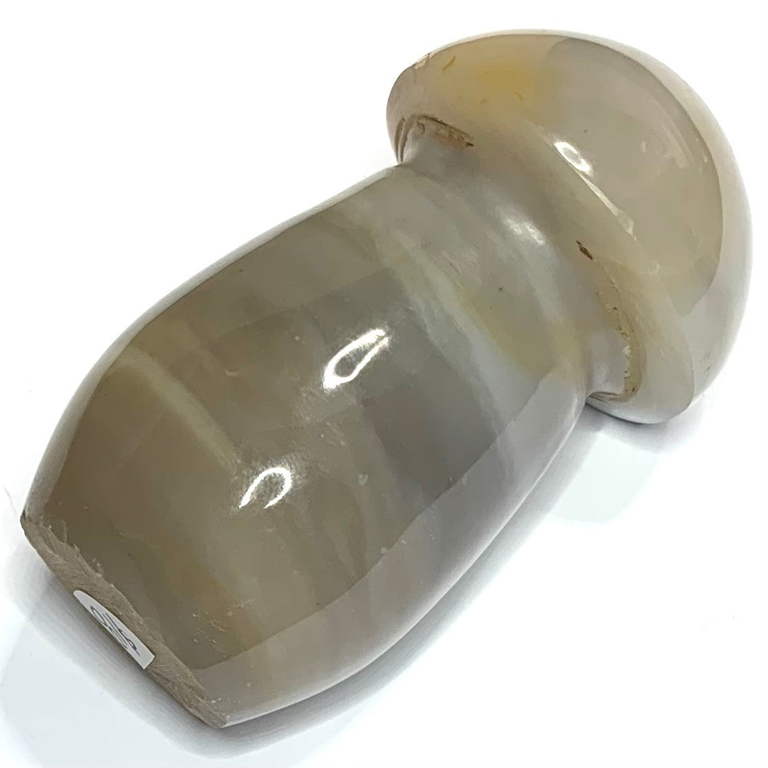 One of a Kind Agate Carved Mushroom Stone-2 3/4 x 1 1/2" (NC4505)