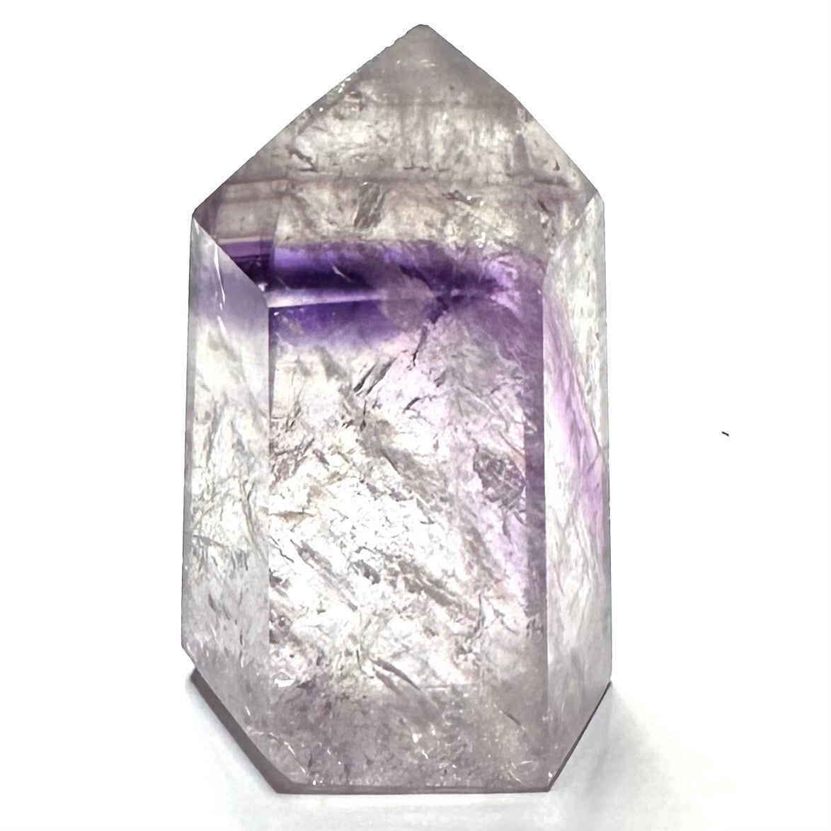 Phantom Amethyst with Rainbow Inclusions Tower-2 1/4 x 1 1/2"