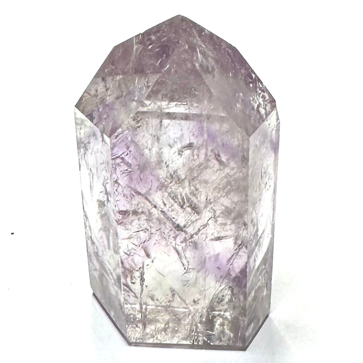 Phantom Amethyst with Rainbow Inclusions Tower-2 1/4 x 1 1/4"-NC7285