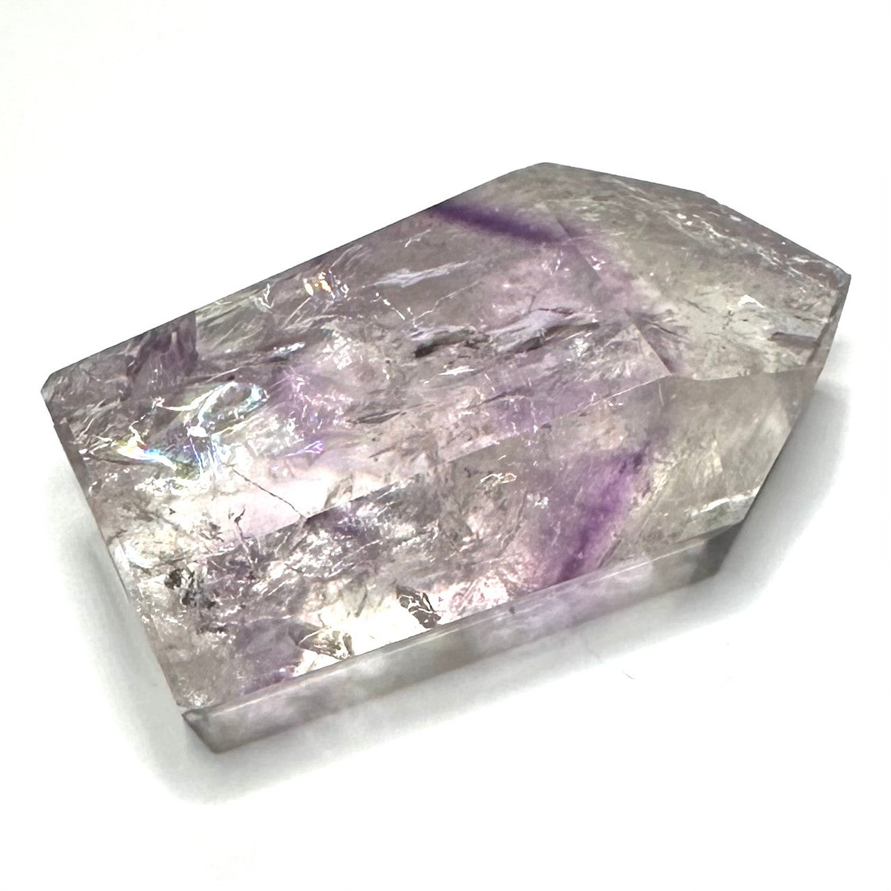 Phantom Amethyst with Rainbow Inclusions Tower-2 1/4 x 1 1/4"-NC7285