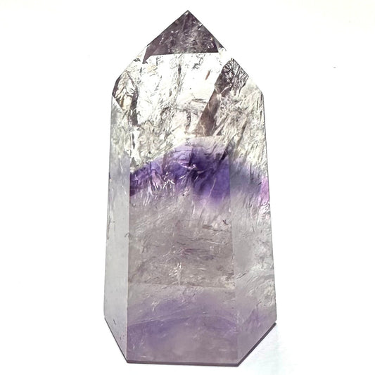 Phantom Amethyst with Rainbow Inclusions Tower-3 x 1 1/2"-NC7288