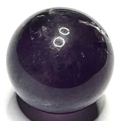 One of a Kind Amethyst with Rainbow Inclusions Mini Sphere Stone-3/4"-NC5951