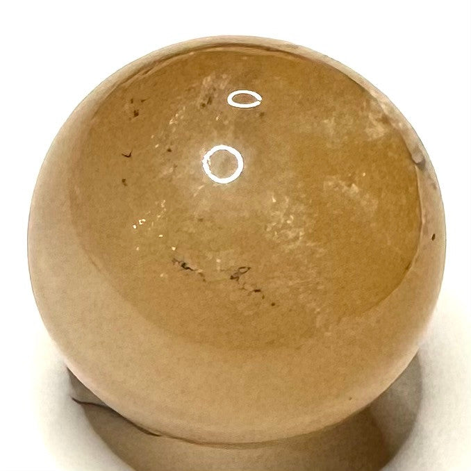 One of a Kind Golden Healer with Rainbow Inclusions Mini Sphere-1" (NC5953)