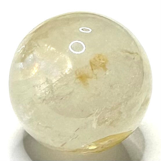 One of a Kind Golden Healer with Rainbow Inclusions Mini Stone Sphere-1"-NC5957 (NC5957)