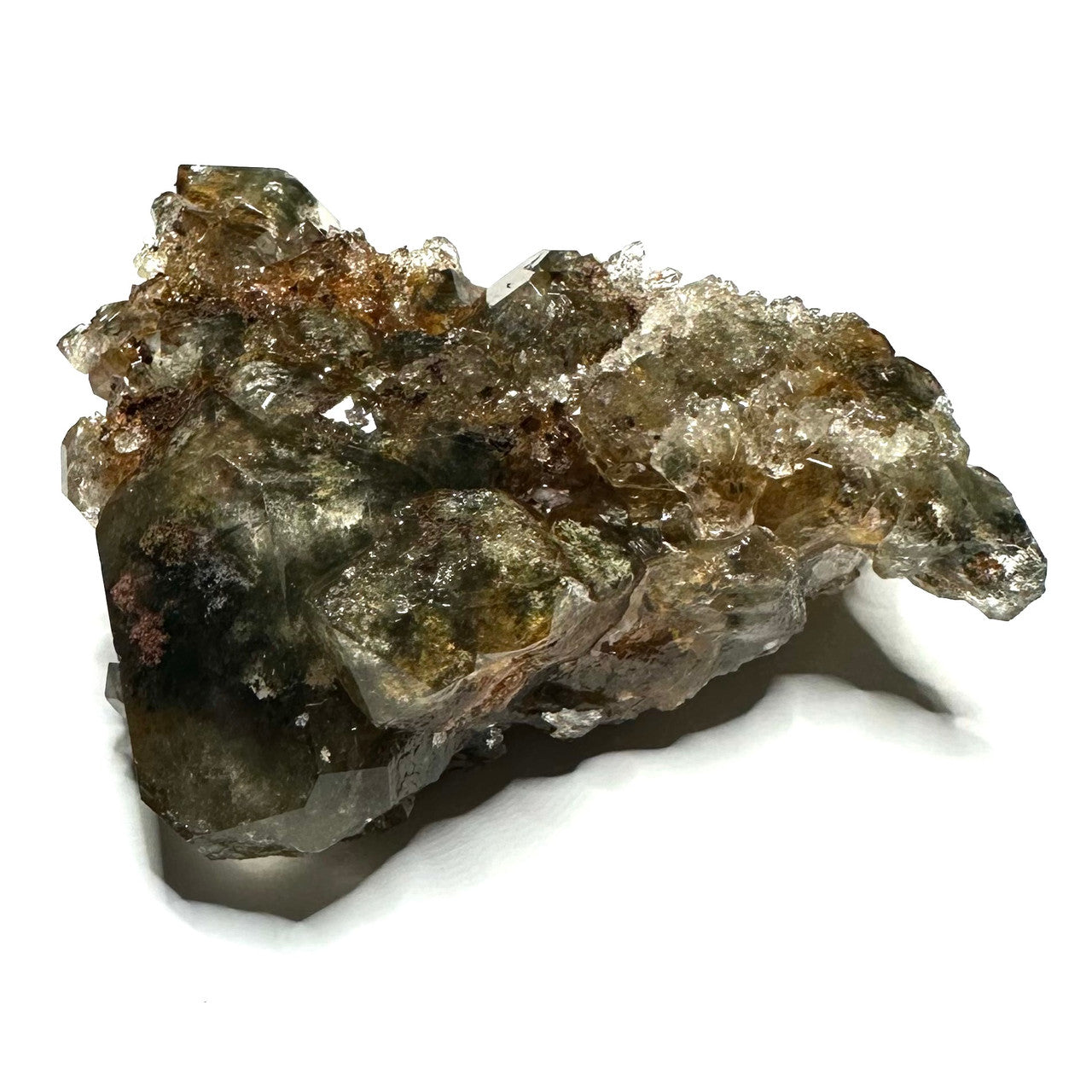 Garden Quartz with Druzy Partially Polished Cluster-3 x 2 1/4"-NC7291