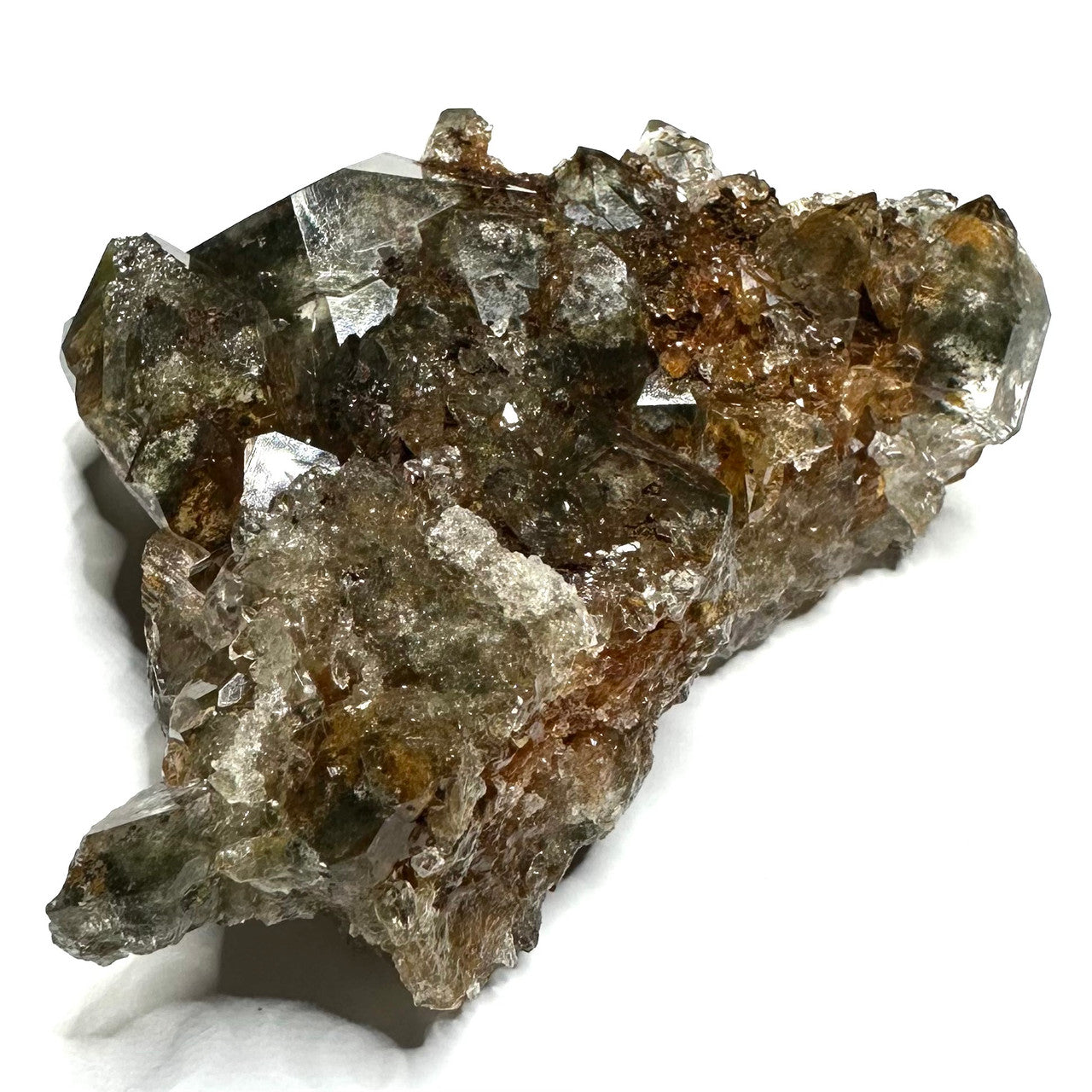 Garden Quartz with Druzy Partially Polished Cluster-3 x 2 1/4"-NC7291