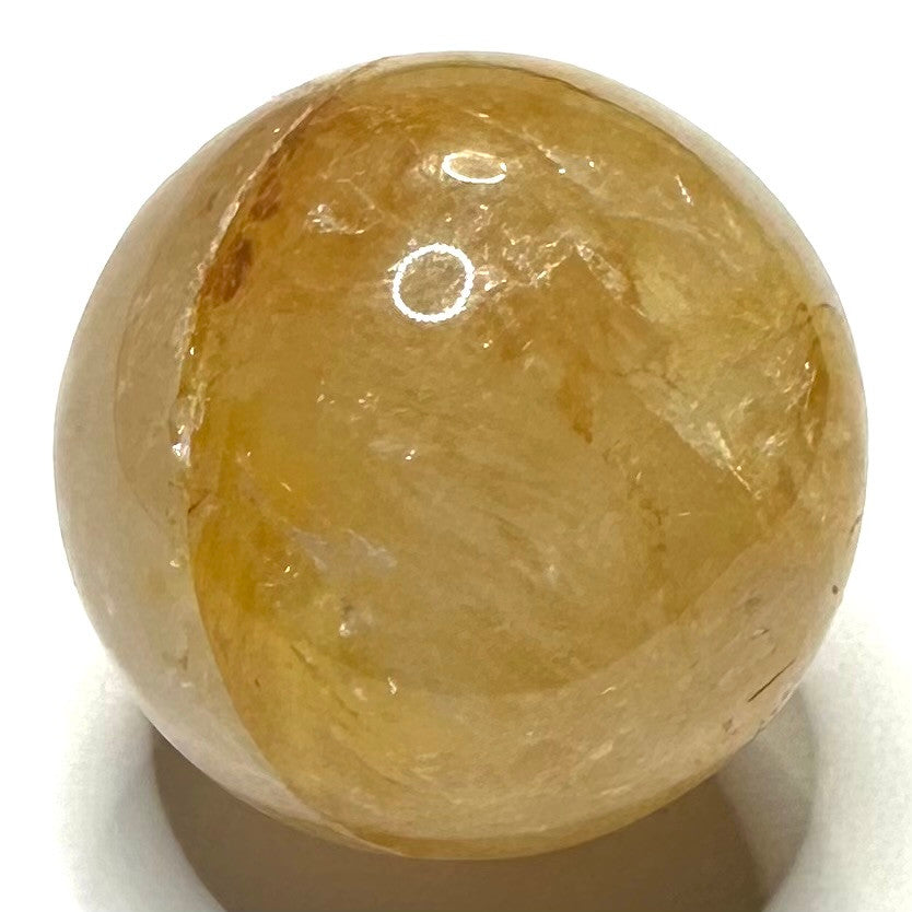 One of a Kind Golden Healer with Rainbow Inclusions Mini Stone Sphere-1"-NC5959