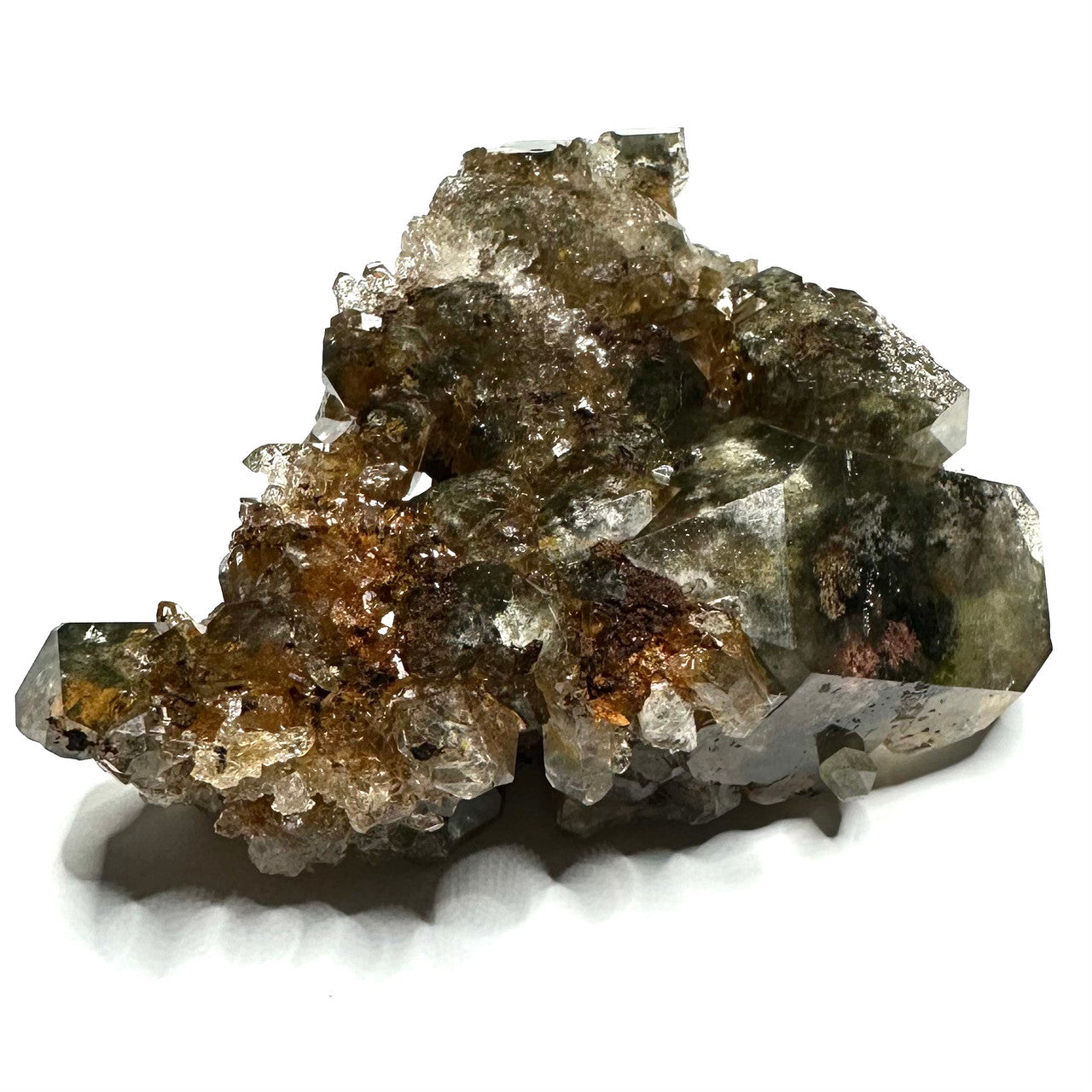 Garden Quartz with Druzy Partially Polished Cluster-3 x 2 1/4"-NC7291