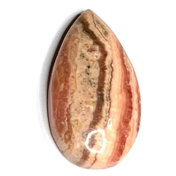 One of a Kind Rhodocrosite Pear Shaped Cabochon-31 x 16 x 8mm (CAB4536)