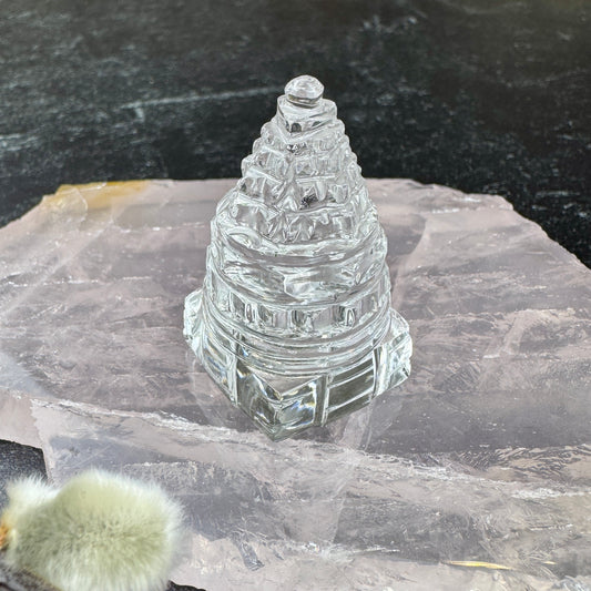 Himalayan Quartz Sri Yantra - 1.5"x 1"-NC7694