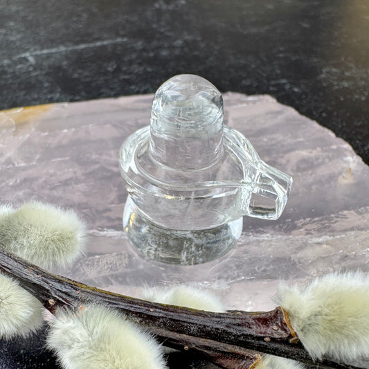 Himalayan Quartz Shiva Lingam- 1"x 1.25"- NC7696