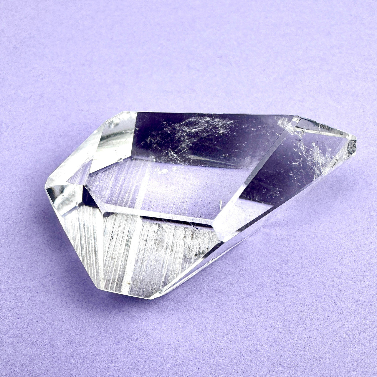 Lemurian Semi-Polished Faceted Freeform- 2.22"x 1.1"-NC7576