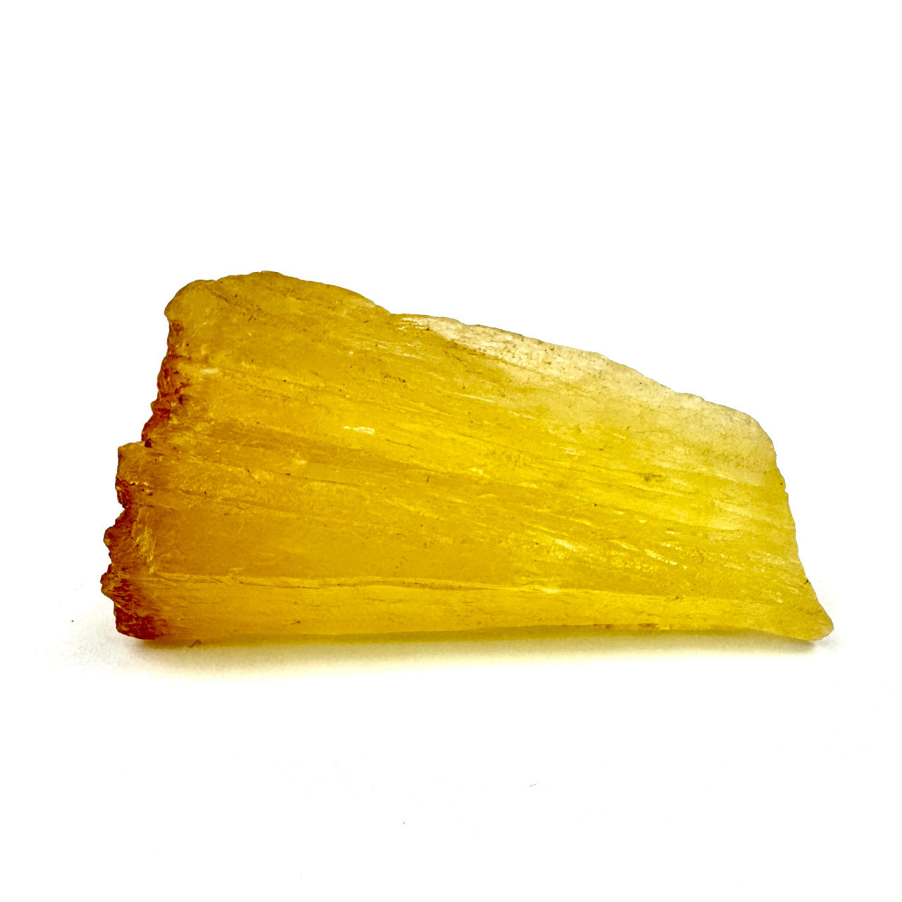 close-up of a large rough amber crystal