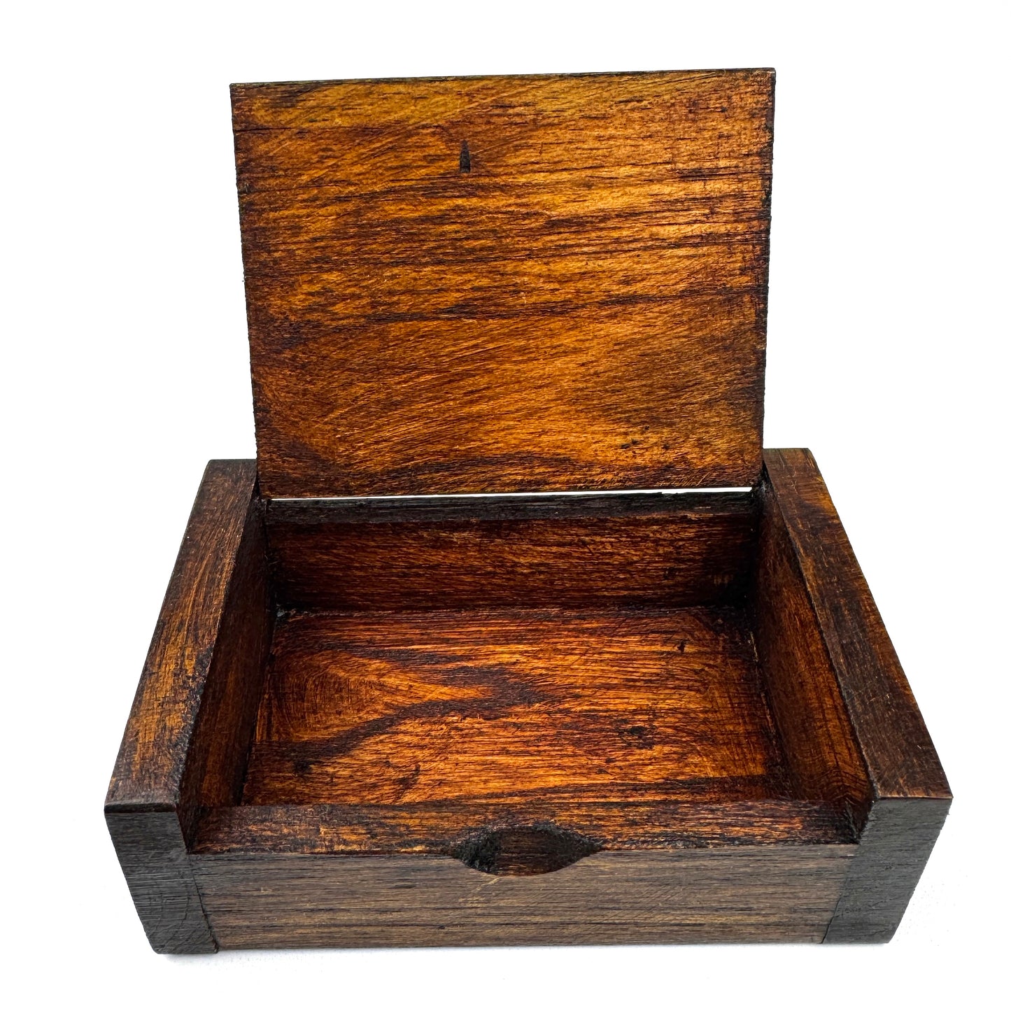 Wood Elephants Design Keepsake Box  3 1/2 x 2 1/8 x 1 1/8"