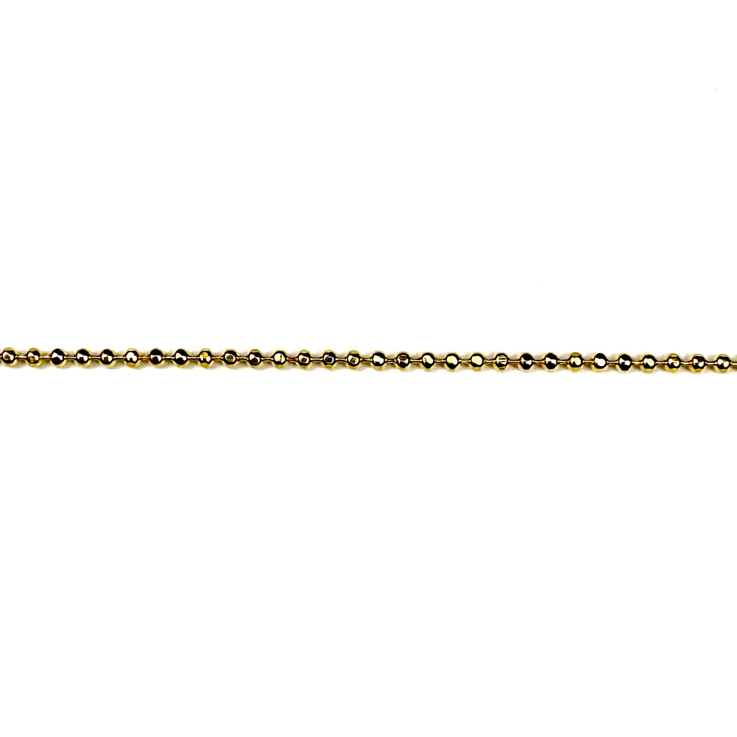 gold ball chain necklace